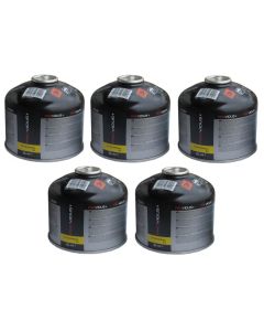 + PROVIDUS - Kit viaggio Bombola attacco a vite gas 220gr - 5 bombole