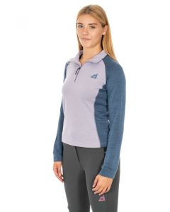 ALPENPLUS - Maglia Mid layer Merino mezza zip donna