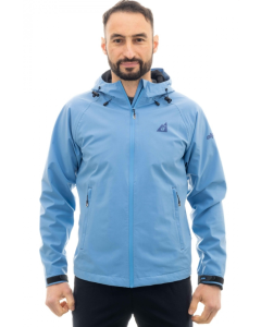 ALPENPLUS - Giacca Rain uomo leggera antivento impermeabile trekking alpinismo 