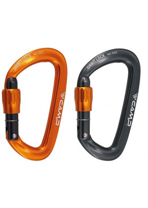 CAMP - Moschettone assimetrico ghiera vite Orbit Lock 