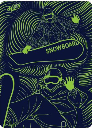 4FUN - Scalda collo scarf 8 in 1 in micro fibra Freestyle - colore Black Board