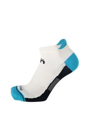 MICO - Calza per donna per la corsa basso Extralight - Bianco Blu