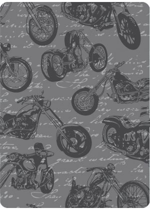 4FUN - Scalda collo scarf 8 in 1 in micro fibra Moto - colore Chopper Grey