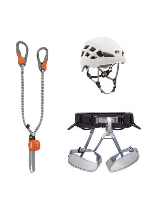 PETZL - Kit Via Ferrata Eashook completo casco imbrago longe 