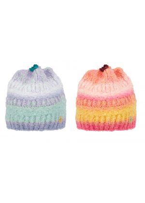 E9 - Cappello in lana maglia grossa interno pile Chass per coda di cavallo 