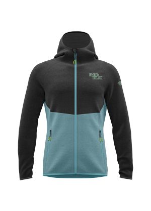 REDELK - Maglia Medale uomo full zip fleece anti vento con cappuccio