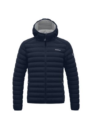 REDELK - Piumino con cappuccio uomo light down Mir - Blu