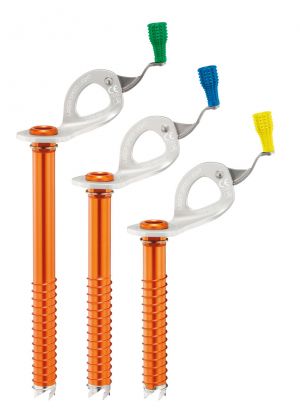 PETZL - Chiodo da ghiaccio ultraleggero con manovella integrata Laser Speed Light 170