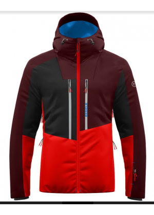 REDELK - Giacca uomo per lo sci 2 lamine Marcus 2 - Rosso