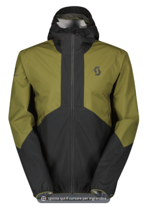 SCOTT - Giacca uomo impermeabile Explorair Light Dryo 2.5 - Verde