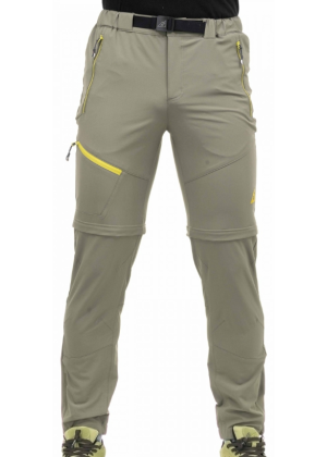 ALPENPLUS - Pantalone Outdoor Zip Off uomo per trekking e viaggi 