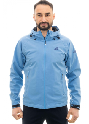 ALPENPLUS - Giacca Rain uomo leggera antivento impermeabile trekking alpinismo 