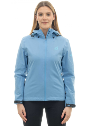 ALPENPLUS - Giacca Rain donna leggera antivento impermeabile trekking alpinismo 
