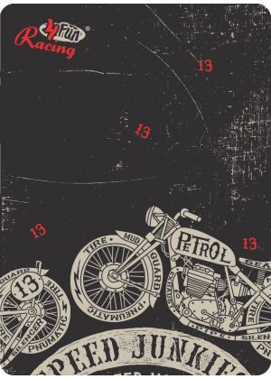 4FUN - Scalda collo scarf 8 in 1 in micro fibra Moto - colore Speed Junkies