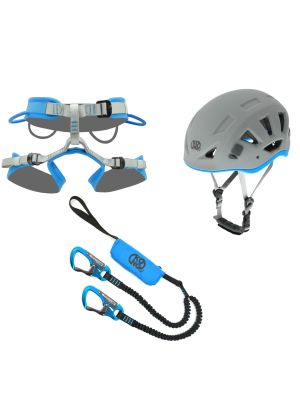 KONG - Kit Via ferrata completo da longe casco longe imbrago - tg. M
