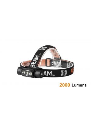 ACEBEAM - Lampada frontale impermeabile 2000 lumen batteria 18650 inclusa H50