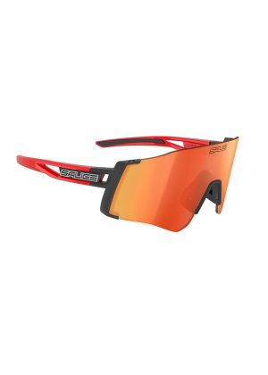 SALICE - Occhiale mascherina due lenti RW rosso + arancio 026 - Nero Rosso