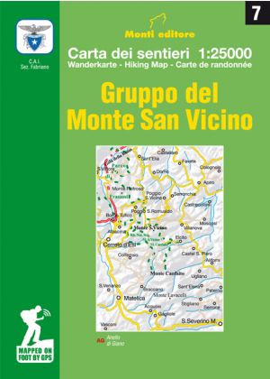 MONTI EDITORE - Cartina 1:25000 Monte san Vicino