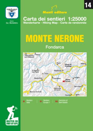 MONTI EDITORE - Cartina sentieri 1:25000 Monte Nerone