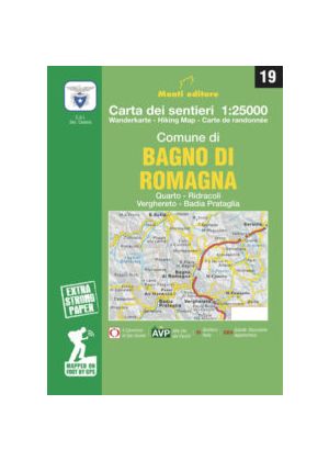 MONTI EDITORE - Cartina dei sentieri 1:25000 Bagno di Romagna