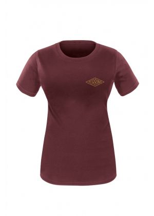 FERRINO - T-Shirt donna manica corta in cotone organico Retro T - Rosso