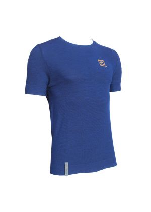 RIDAY - T-Shirt uomo manica corta lana merino Wooltech RDY - Blu