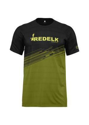 REDELK - T-Shirt uomo manica corta con stampa davanti Axe-Brand 2 - Verde