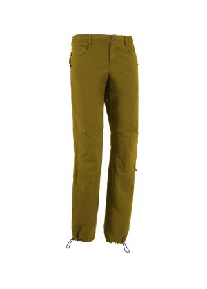 E9 - Pantalone uomo in lino leggero arrampicata e palestra F-Mont1 - Verde