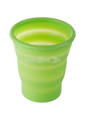 BRUNNER - Bicchiere in silicone comprimibile Fold- Away Glass - Verde
