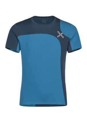 MONTURA - T-Shirt uomo manica corta girocollo trekking Outdoor Style - Blu