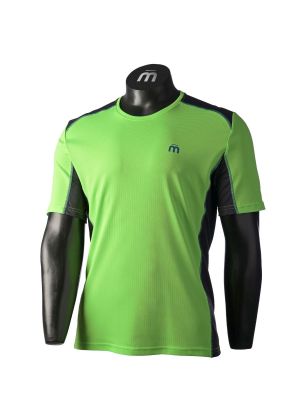 MICO - T-Shirt uomo girocollo trekking Mid Layer Outer Wear - Verde
