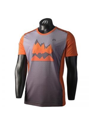MICO - T-Shirt uomo manica corta con stampa Super Fresh Outdoor - Arancio 