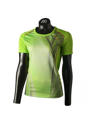 MICO - T-Shirt donna girocollo trekking e corsa Extra Dray Run - Verde