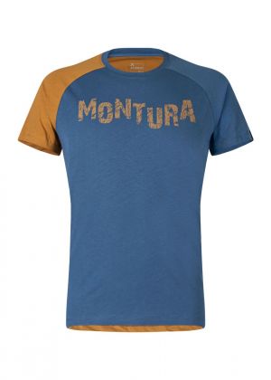 MONTURA - T-Shirt uomo cotone organico Karok - Blu