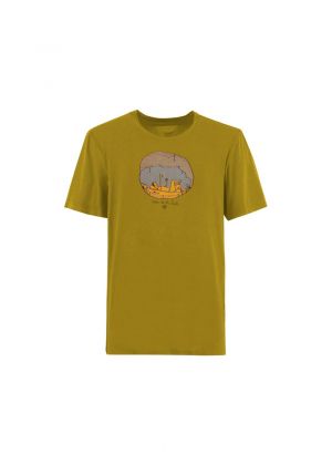 E9 - T-shirt manica corta uomo girocollo in bamboo Cave - Grape