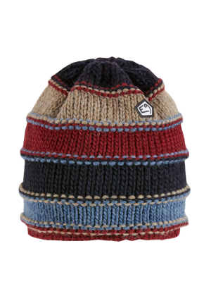 E9 - Cappello lana maglia grossa interno pile Varbis - Russet