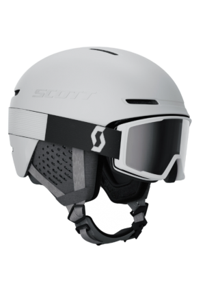 SCOTT - Casco + maschera per sci alpino e snowboard Track + Factor Pro - Bianco