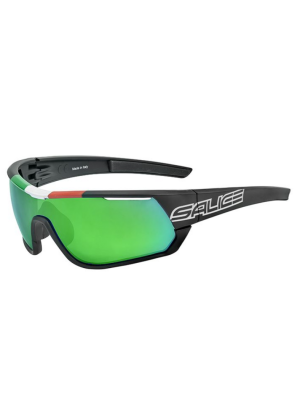 SALICE - Occhiale tecnico avvolgente lente verde polarizzata cat. 3 016ITARWP - Nero