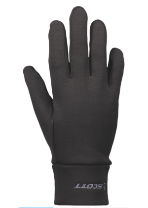 SCOTT - Guanto micro fibra con dito touch SCO glove Fleece Linear - Nero 