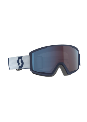 SCOTT - Maschera da sci per visi medio piccoli Factor Pro - Blu lente Grigia
