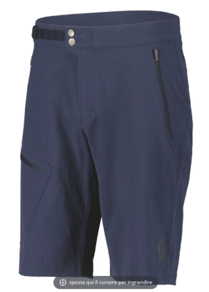 SCOTT - Pantalone corto uomo con tasca Explorair Light - Blu