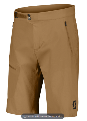 SCOTT - Pantalone corto uomo con tasca Explorair Light - Beige