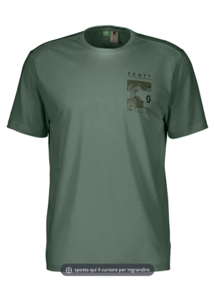 SCOTT - T-Shirt uomo girocollo manica corta Defined DRI SS - Verde