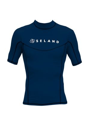 SELAND - T-Shirt manica corta sotto muta 1 mm Elastan - Blu - tg. XL