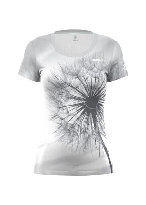 REDELK - T-Shirt donna manica corta girocollo stampa Silke-Maive - Bianco