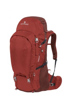FERRINO - Zaino per trekking e viaggi schienale regolabile  Transalp 75 - Rosso