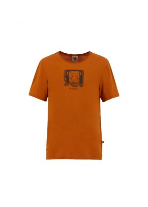 E9 - T-Shirt uomo manica corta in cotone Van - Arancio